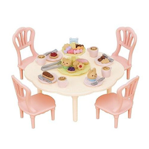 Calico Critters Sweets Party Set - The Perfect Dollhouse Accessories To Host A Tea Party For Your Critters!