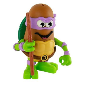 Poptaters Teenage Mutant Ninja Turtles - Includes 1 Character, Selected At Random, Leonardo (Blue) Or Donatello (Purple),12 Facial And Body Parts Including 1 Surprise Potato Head Piece!