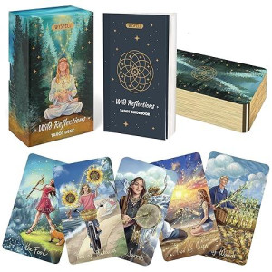 Wyspell Wild Reflections Tarot Cards: Nature-Inspired Tarot Cards With Guide Book - Beautiful Tarot Cards Set - Tarot Cards For Beginners