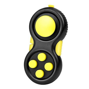 Wtycd Original Fidget Toy Game, Rubberized Classical Controller Fidget Concentration Toy With 8-Fidget Functions And Lanyard - Excellent For Relieving Stress And Anxiety