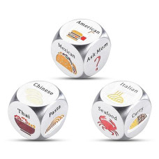 Christmas Dice For Boyfriend Birthday Valentines Gifts For Him Her Women Men Food Decision Dice Decider Gifts For Boyfriend Husband Wife Girlfriend 11Th Anniversary Couple Date Night Gifts For Friends