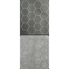 1 In Reversible Hexes Megamat Board Game44 Black Grey