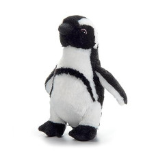 The Petting Zoo African Blackfoot Penguin Stuffed Animal Plushie, Gifts For Kids, Scoopz Zoo Animals, Penguin Plush Toy 8 Inches