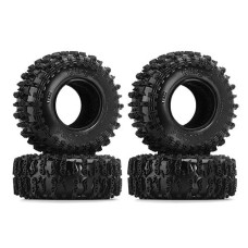 Injora 1.3"Tires -S5 Cling On Tires 70 * 26Mm For Scx24 Trx4M Ax24 1/18 1/24 Micro Crawler,T1320