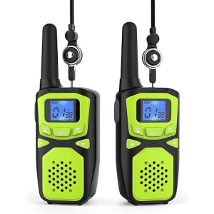 Woktok Adult Walkie Talkies Long Range Rechargeable Portable Two-Way Walkie Talkie, Camping Gear, Sos Sirens, Noaa Weather Alarms, Kid'S Toys, Easy-To-Use Walkie Talkies,2 Packs(No Batteries)