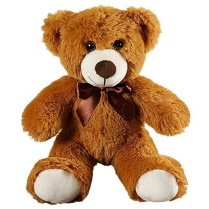 Wgxzyq Teddy Bear Stuffed Animal, 12 Inch Soft Cuddly Stuffed Plush Bear, Gifts For Kids Baby Toddlers On Baby Shower, Valentine'S Day (B-Dark Brown)