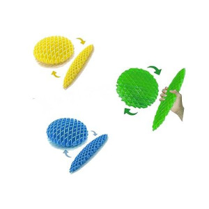 Fidget Toys ， Fidget Worm Toy,Stress Relief Fidget Toys For Kids&Adults,Elastic Mesh Toys,Sensory Slug Fidget Toy,Resistance Fidget Toys,Anxiety Relief Toys (3-Colors)