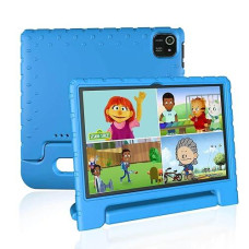 Jren Kids Tablet, 10 Inch Tablet For Kids Android 13, 10.1" Ips Hd Screen, Octa-Core Cpu, 4Gb Ram 64Gb Storage, Kids Content Parental Control Toddler Tablet With Protective Case For Children