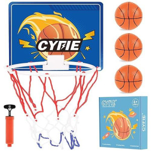 Cyfie Toddler Basketball Hoop - Suction Cup Bath Toy For Kids Bathroom Office, Indoor Over The Door Mini Basketball Hoops For Girls Boys