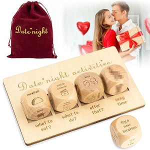 Shguaji Date Night Dice For Couples, Date Cubes Romantic Anniversary Birthday Gifts, Naughty Date Night Games Decision Dice Anniversary Christmas Birthday Gifts