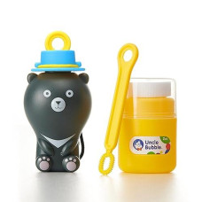 Tiny Bear Bubble Blower Set For Babies And Toddlers, Includes Solution And Wands, Safety Buckle Necklace