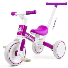 Xiapia Tricycles For 1-3 Year Olds, 5 In 1 Toddler Balance Bike With Removable Pedal, Push Trike Toys With Adjustable Pushrod For 2 3 4 5 Year Old Boys & Girls, Birthday Gifts For Kids