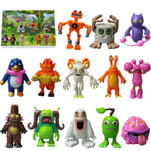 Heitel Singing Monsters Toys Set, 13Pcs Wubbox Mini Action Figure Toy Figures, Suitable For Children'S Holiday, Birthday Gift, Collection Decoration., Sz-1028