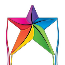 Windnsun Supersize Ultra Shootingstar Ripstop Nylon Star Kite, 57 Inches Wide