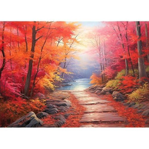 1000 Piece Puzzle For Adults Maple Path Jigsaw Puzzles 1000 Pieces Red Maple Forest Puzzles For Adults 1000 Pieces Maple Creek Oil Painting Puzzle 1000 Pieces Jigsaw Puzzles 1000 Pieces For Adults