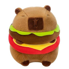 Wgxzyq Capybara Plushie Stuffed Animal Toy, Stuffed Capybara Plush Toy, Birthday Xmas Gift For Kids (Hamburger)