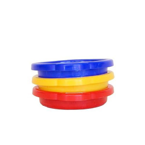 Spielstabil 3 Pack Small Sand Sieves (1 Red, 1 Blue, 1 Yellow Beach Sifter) - Made In Germany