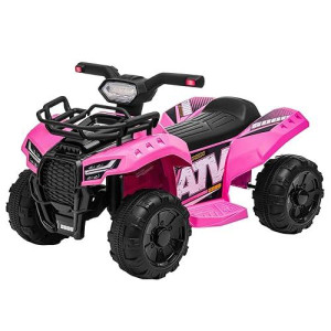 Forever Source Atv For Kids, 6V Battery Powered Toddler 4 Wheeler W/Music, Light, 1.2Mph Max Speed, Kids Atv 4 Wheeler 18-36 Months, Pink