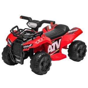 Forever Source Atv For Kids, 6V Battery Powered Toddler 4 Wheeler W/Music, Light, 1.2Mph Max Speed, Kids Atv 4 Wheeler 18-36 Months, Red