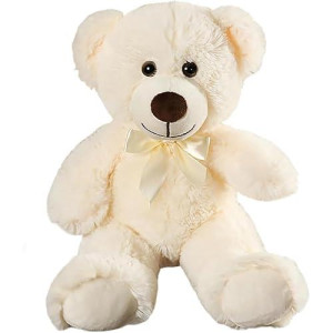 Wgxzyq Teddy Bear Stuffed Animal, 12 Inch Soft Cuddly Stuffed Plush Bear, Gifts For Kids Baby Toddlers On Baby Shower, Valentine'S Day (B-Beige)