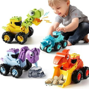 Wdebay 4 Pcs Inertia Animal Car Toys For 1 Year Old Boy And Girl|Toddler Toys Age 1-2|1 Year Old Boy Gifts For 1St Birthday And Baby 12-18 Months