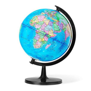 Gochange Globes For Kids, 10" Geography Educational Globe With Thickened Base - More Stable For Students & Teachers, 360° Spinning Globe For Age 6+ Children'S Educational Tools & Desk Decorations & Gifts