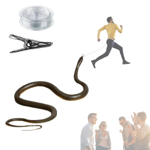 Vistapex Snake Prank With String Clip,Golf Snake Prank,Clip On Snake Prank,Rubber Snake,Snake Prank With String,Prank Snake Toy,Realistic Rubber Snake Prank Toy,Snake Toy （1.2M）