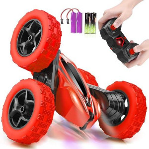 Orrente Remote Control Car, Rc Cars Toys 2.4Ghz 4Wd Fast Rc Car Kids Toys, Double Sided 360° Rotating Monster Truck Toys For Girls Rc Truck Toy Cars For Boys