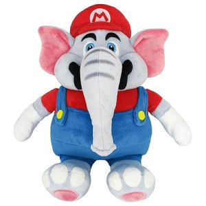 Little Buddy Super Mario Bros. Wonder Elephant Mario Plush, 10"