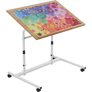 Yishan 1000 Piece Tilting Jigsaw Puzzle Table With Legs, 31.1''X22'' Angle And Height Adjustable Puzzle Board Tabletop, Ideal Gift For Jigsaw Junkies