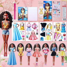 Painzieteg Magnetic Dress Up Dolls, Magnetic Princess Dress Up Paper Dolls, Magnetic Dress Up Dolls For Girls Ages 4-7 Learning Created Imagine Set Birthday Gift (May)