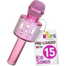 Move2Play, Kids Karaoke Microphone | Includes Bluetooth & Pre-Loaded Songs | Christmas & Birthday Gift | Toy For All Ages - 2, 3, 4, 5, 6+ Year Old Girls, Boys & Toddlers