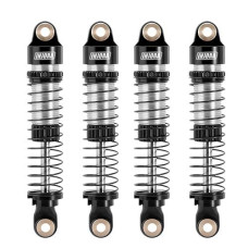 Injora Threaded Shock Absorber Oil Damper 53Mm For Redcat Ascent18 1/18 Rc Crawler Upgrade(Black Silver)