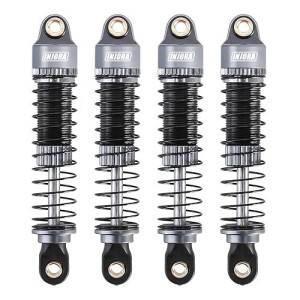 Injora Threaded Shock Absorber Oil Damper 53Mm For Redcat Ascent18 1/18 Rc Crawler Upgrade(Grey)