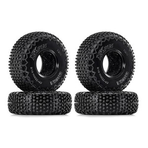 Injora 1.0 Tires - S5 60 * 20Mm Xhx Pin Tire For Scx24 Fcx24 1/18 1/24 Rc Crawler Upgrade