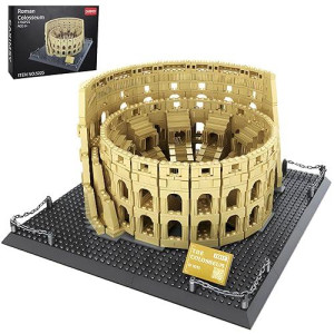 Caximsy Roman Colosseum Architecture Model Building Block Sets The Office Landmarks Skyline Set Toys Collection For Adults Kids 1756 Pieces