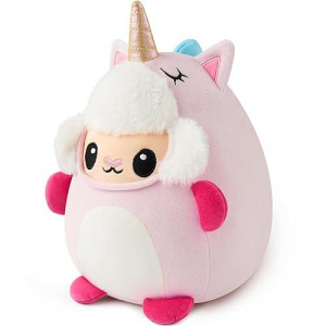 Joyin Stuffed Animal, Kawaii Unicorn Sheep Plush Toy, Soft Plushie, Cute Present For Kids And Adults, Birthday Surprise Gift For Boys And Girls (Ewenicorn)