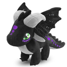 Kobataro Wings Dragon Plush Toys Stuffed Animal Plushies Cute Dragon Figure Merch Present For Kids Aged 3+ (Black)