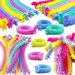 Yzxodn 30 Pack Stretchy Strings Fidget Toys - Vibrant Sensory Toys Bulk For Kids And Adults Stress Relief - Anti-Anxiety Autism Toys - Perfect For Children'S Day, Birthday Gifts, Party Favors