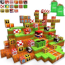 Magnetic Blocks - 200Pcs Build 3D Magnet Building Toys World With Magnetic Tiles, Stem Kids Sensory Toys, Toy Magnetic Building Set B-Day Gifts For Age 3 4 5 6-10 Year Old Boys Girls