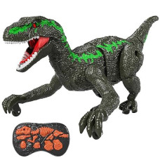 Magicdinosaur Remote Manage Dinosaur Toy For Kids 4-7 Years, Electrical Stunt Lifelike Walking Jurassic Dinosaur With Light And Sound, Rechargeable Dinosaur Robot Birthday Gifts For Boys 3+