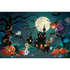 Halloween Puzzles For Kids Ages 4-6 Halloween House Jigsaw Puzzles 100 Piece Halloween Puzzle Educational Developmental Toys & Games For Boys Girls