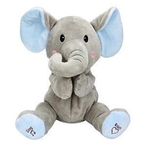 Bundaloo Plush Clapping And Singing Elephant - Adorable Animated Sing Along Musical Toy For Toddlers