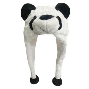 Gadmexily Plush Panda Animal Hat For Halloween Christmas,Cozy Funny Hats Novelty Party Cap For Kids Girls Boys - One Size (Panda)