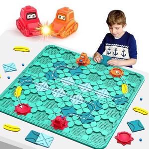 Fygurso Road Builder Kids Logic Toys, Large Puzzle Stem Board Games, Educational Montessori Toys Birthday Gifts For Age 4-8 Year Old