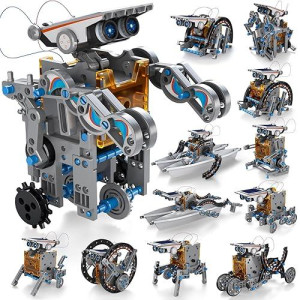 Stem 12-In-1 Education Solar Robot Toys For Boys Ages 8-13, Diy Stem Building Science Kit Birthday Gifts For Kids 8 9 10 11 12 13 14 Years Old, Solar Powered By The Sun