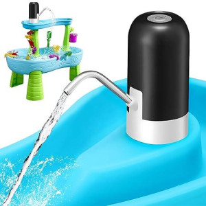 Water Table Pump, Portable Pump For Water Table, Summer Outdoor Toys For Kids, Water Pump With Continuous Water Flow And One-Touch Switch For Easy Operation(Black, 2500 Mah)