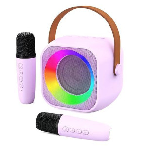 Jeefu Karaoke Machine For Kids, Toys For 3-12 Years Old Girls Gifts, Kids Karaoke Microphone Machine Toy, Best Fun Christmas Birthday Gifts For 5 6 7 8 9 10 11 Years Teens Girl Boys Purple