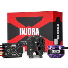 Injora 2400Kv Fat Viper 2204 Brushless Outrunner Motor With Mount And Brushless Mbl32 Esc For Axial Scx24 1/24 Rc Upgrade