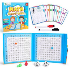 D-Fantix Magnetic Addition Multiplication Game Board, Math Games For Kids 8-12, Math Manipulatives For Elementary School, Montessori Math Learning Toys For Homeschool Classroom